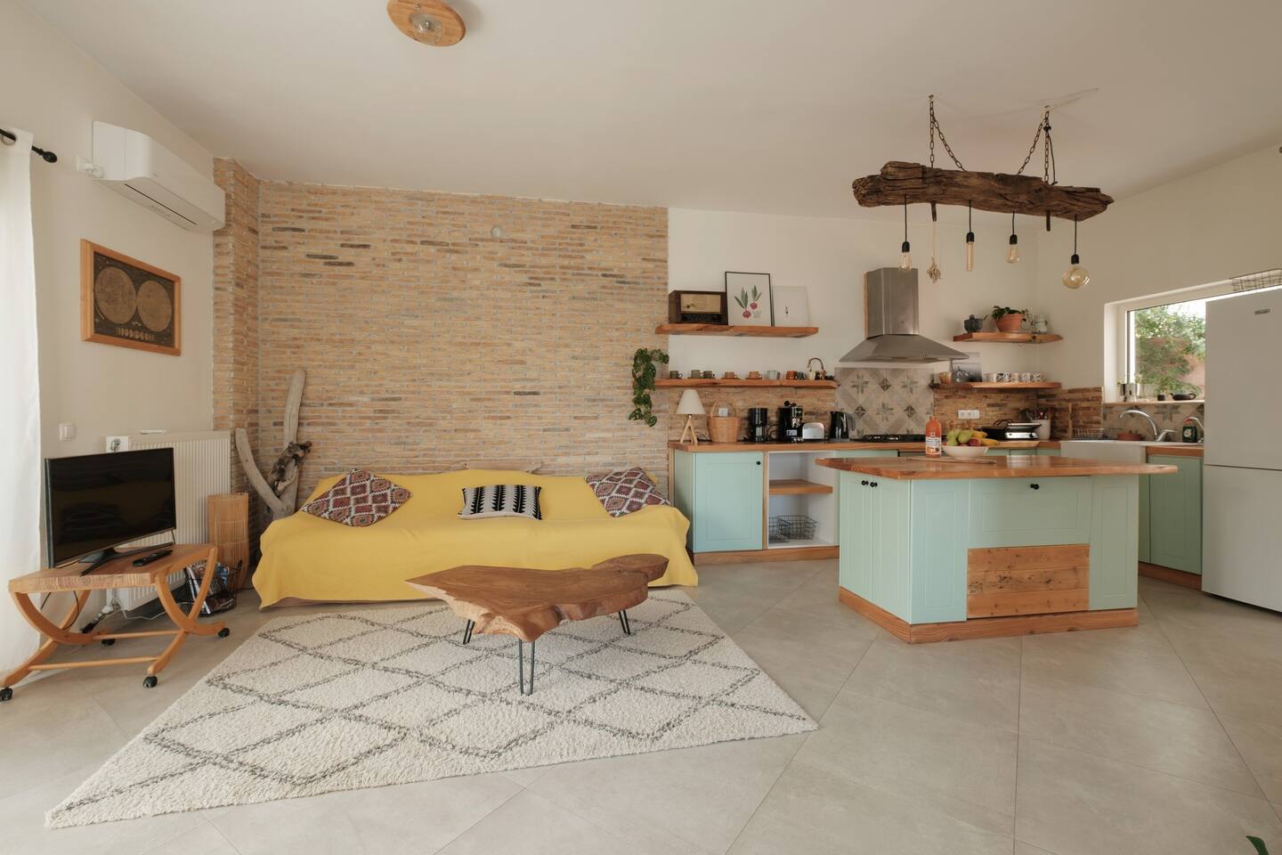 Zaharenia House, Corfu - Ground floor, living room/kitchen