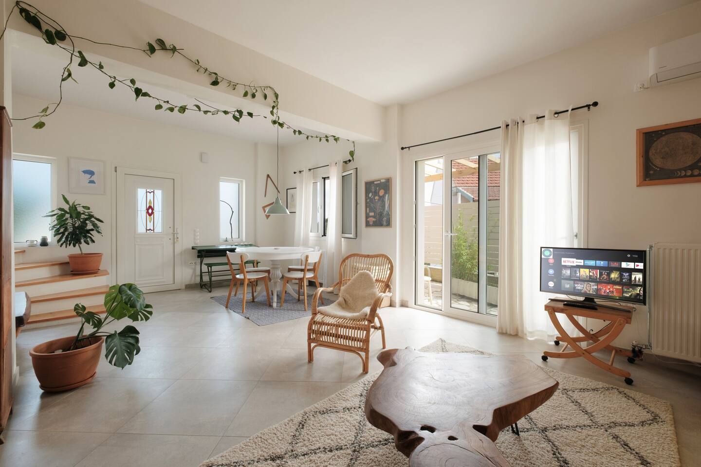 Zaharenia House, Corfu - Ground floor, living room/kitchen